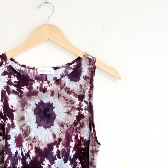 Hourglass Lilly Purple Tie Dye Swing Dress - Picture 4 of 6